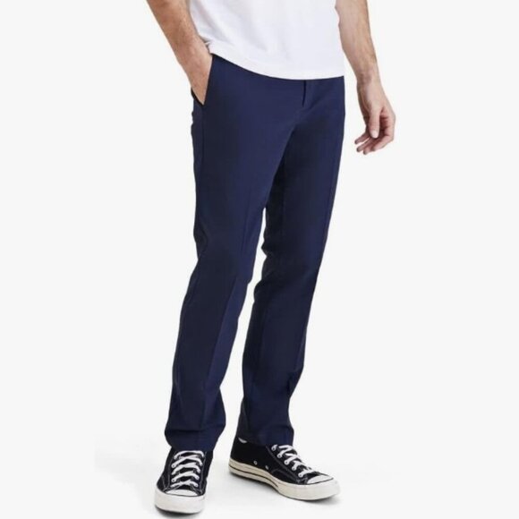 DOCKERS Mens Signature Go Slim Fit Khaki Smart 360 Tech Pants - Picture 1 of 10